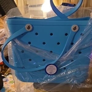 Boggbag Stylish Blue Perforated Tote Bag